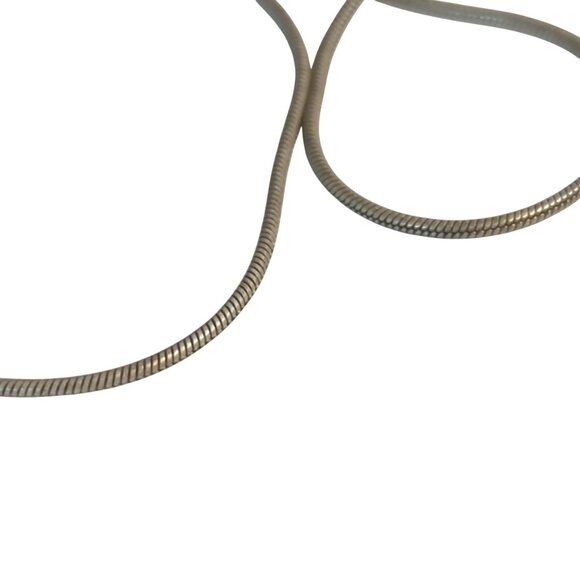 Vintage Sterling Silver 925 Snake Chain Necklace 20" Made in Italy Womens Jewelr - Picture 4 of 6